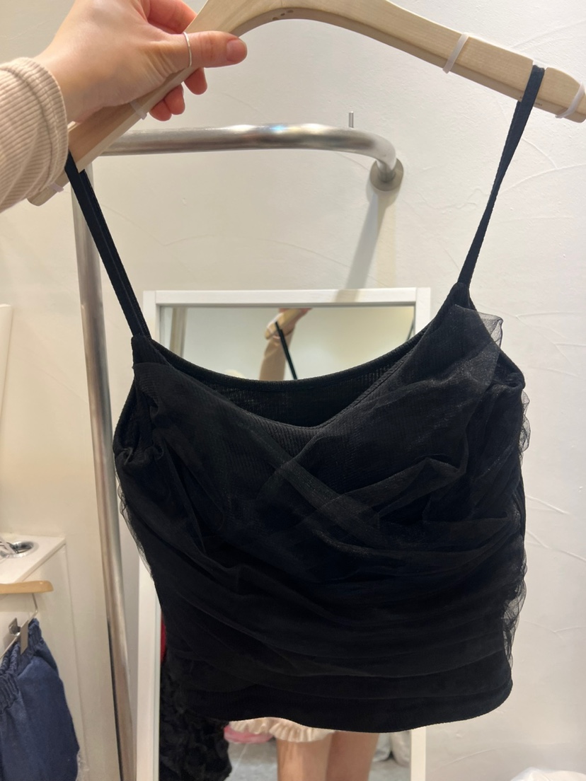 ROU.TINE韓國㊣直郵東大門代購女裝新款熱賣25春夏吊帶背心ROU.TINE吊帶/背心圖色4
