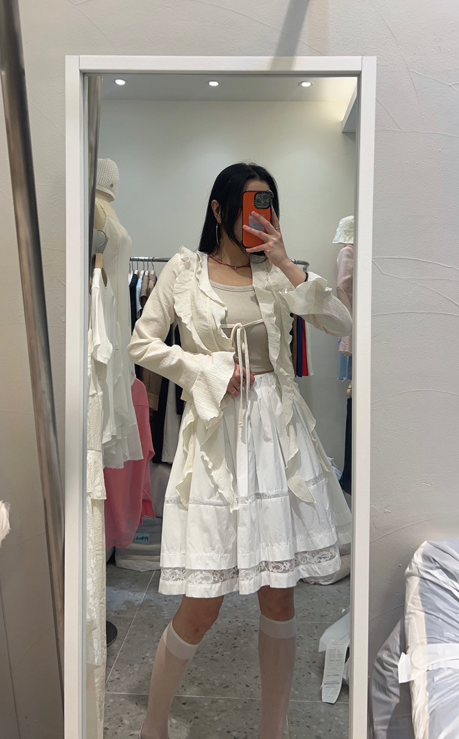 ROU.TINE韓國直郵㊣女裝新款休閑25春夏推薦時尚襯衫蕾絲衫ROU.TINE襯衫/蕾絲衫