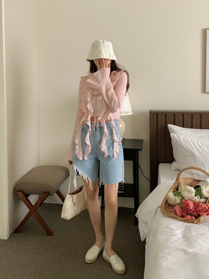 ROU.TINE直郵韓國代購㊣女裝新品人氣休閑25春夏熱賣推薦短褲ROU.TINE短褲