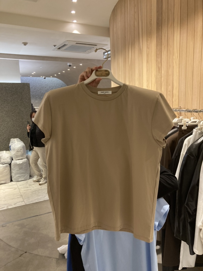 PAPERMOON直郵韓國代購㊣女裝新款人氣25春夏熱賣T恤修身棉質paper moonT恤