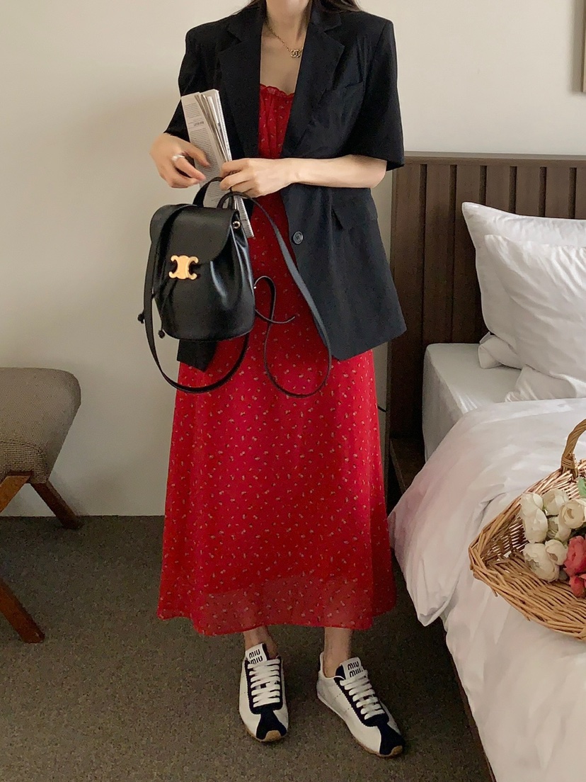 ROU.TINE直郵韓國代購㊣女裝新品熱賣推薦休閑人氣25春夏連衣裙ROU.TINE連衣裙