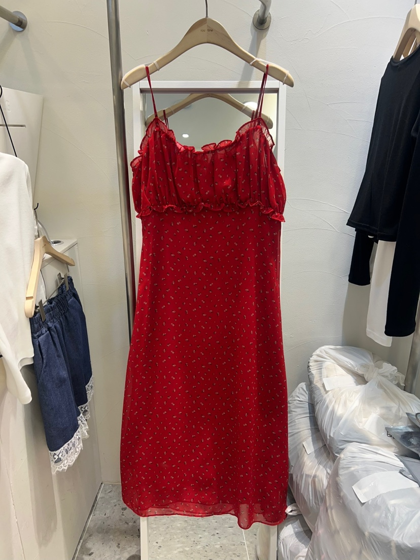 ROU.TINE直郵韓國代購㊣女裝新品熱賣推薦休閑人氣25春夏連衣裙ROU.TINE連衣裙