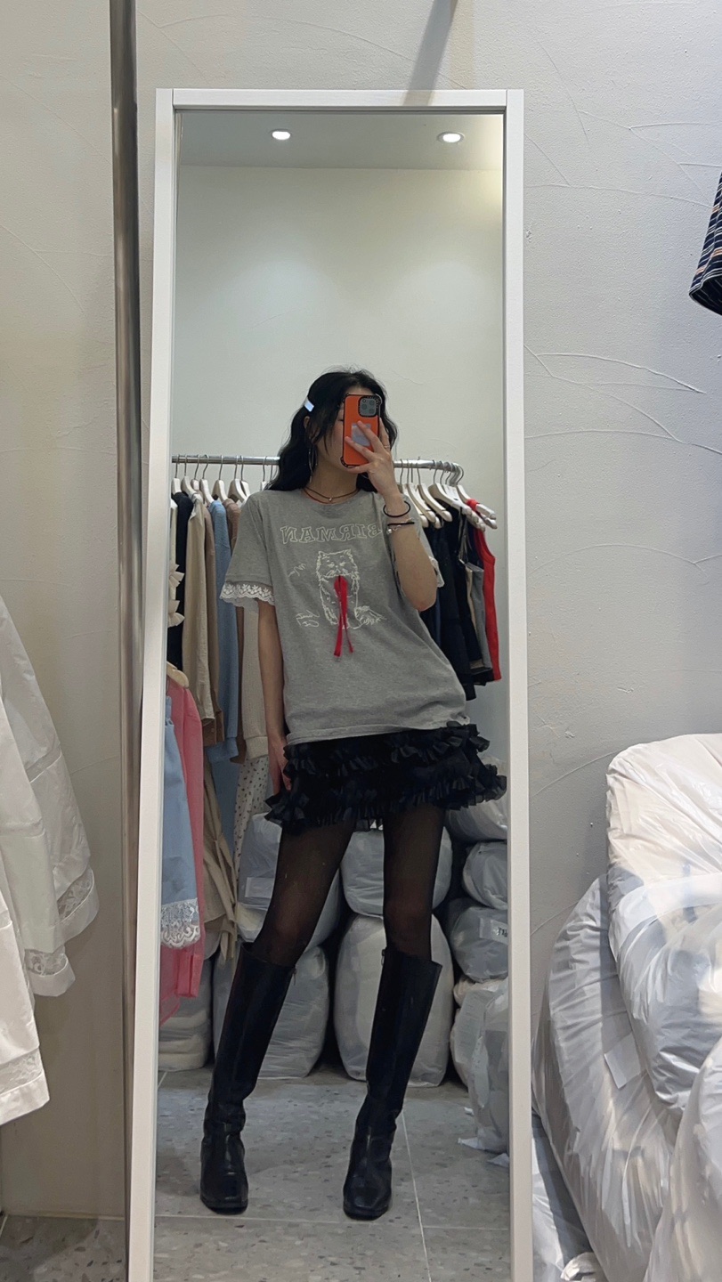 ROU.TINE直郵韓國代購㊣女裝新款時尚推薦熱賣人氣休閑T恤ROU.TINET恤