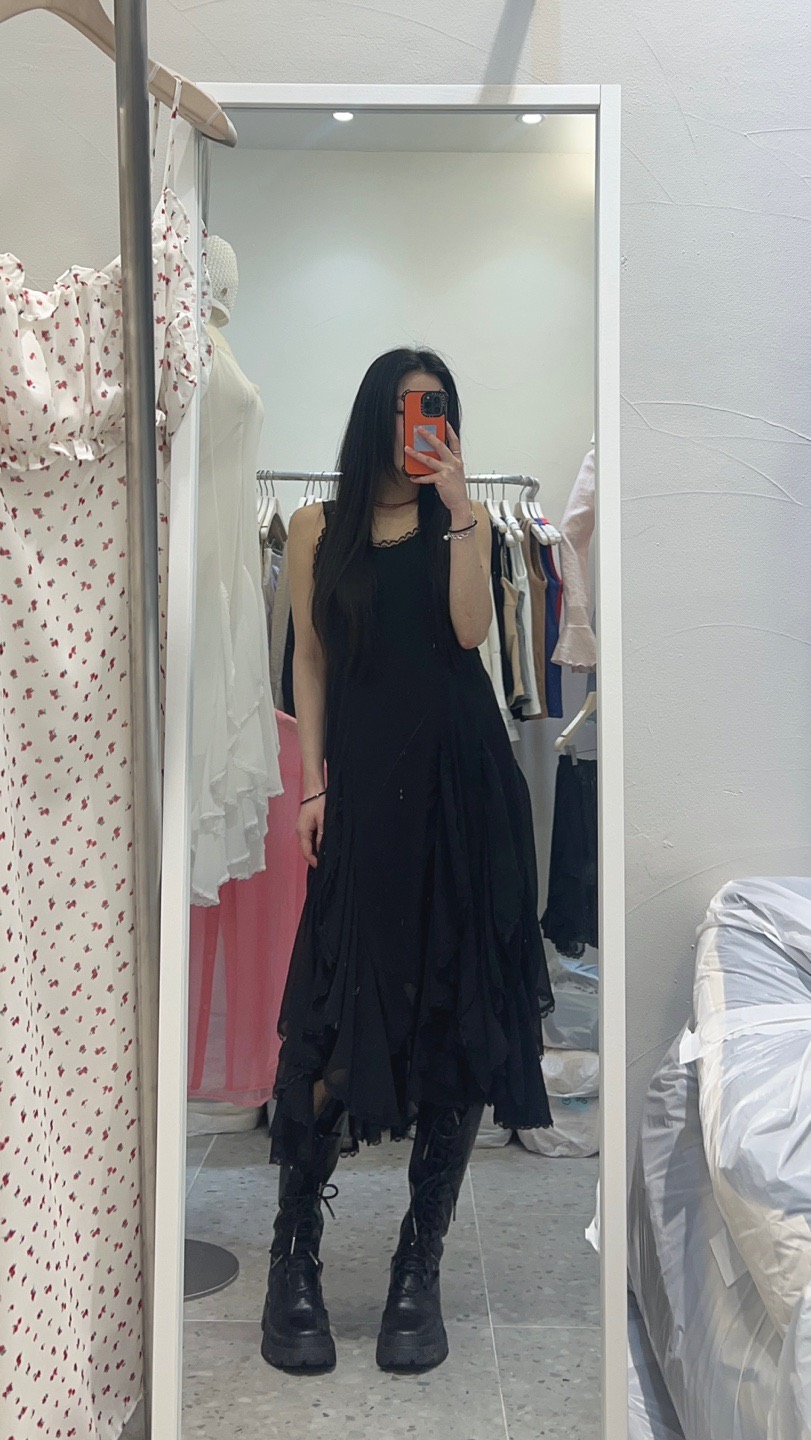 ROU.TINE韓國直郵㊣東大門實拍女裝新品時尚休閑推薦連衣裙ROU.TINE連衣裙
