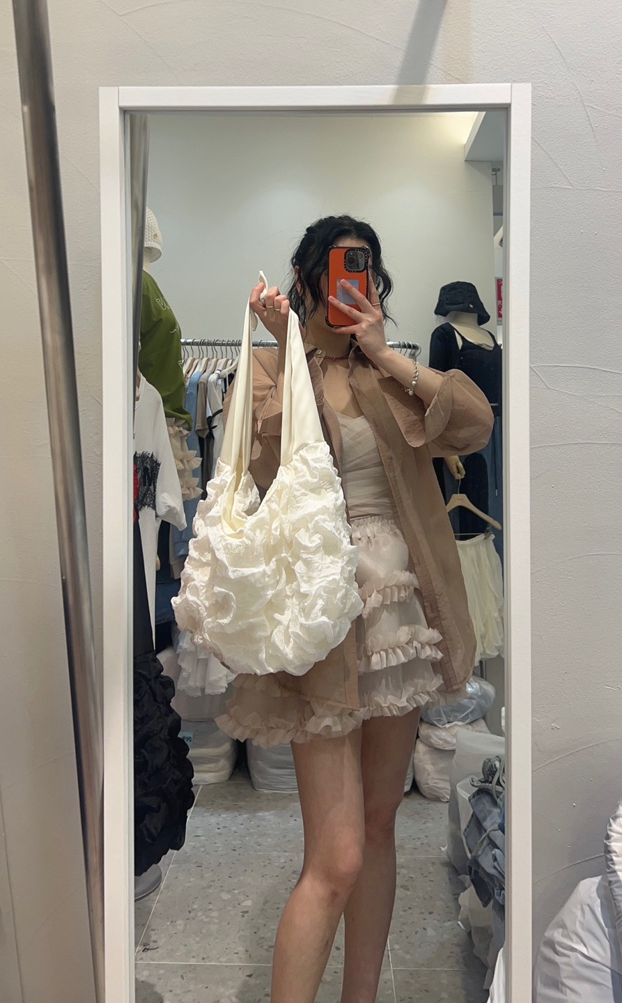 ROU.TINE韓國直郵㊣女裝新款時尚熱賣25春夏休閑單肩斜跨包ROU.TINE單肩/斜跨包