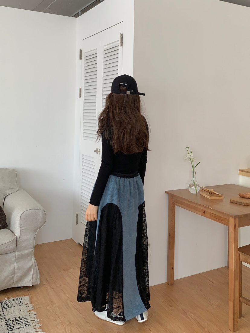 ROU.TINE韓國直郵㊣東大門實拍女裝新款時尚熱賣25春夏長裙ROU.TINE長裙