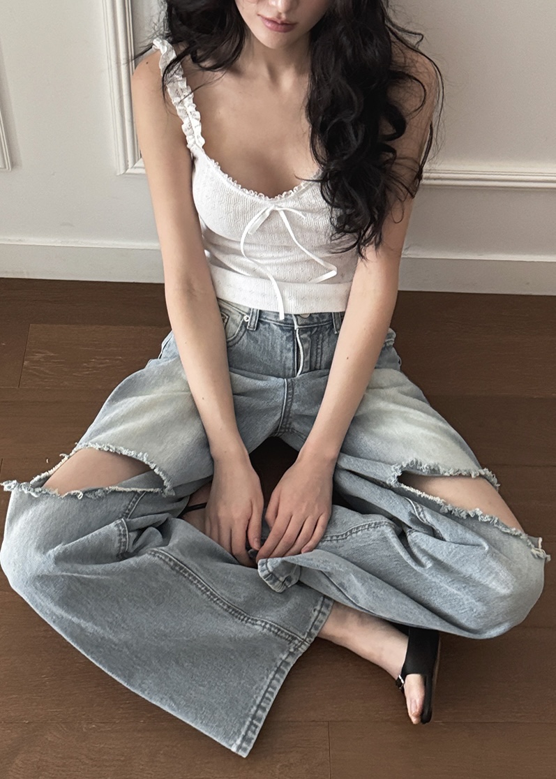 CLODE韓國㊣直郵東大門代購女裝新款時尚推薦熱賣人氣牛仔褲CLODE牛仔褲