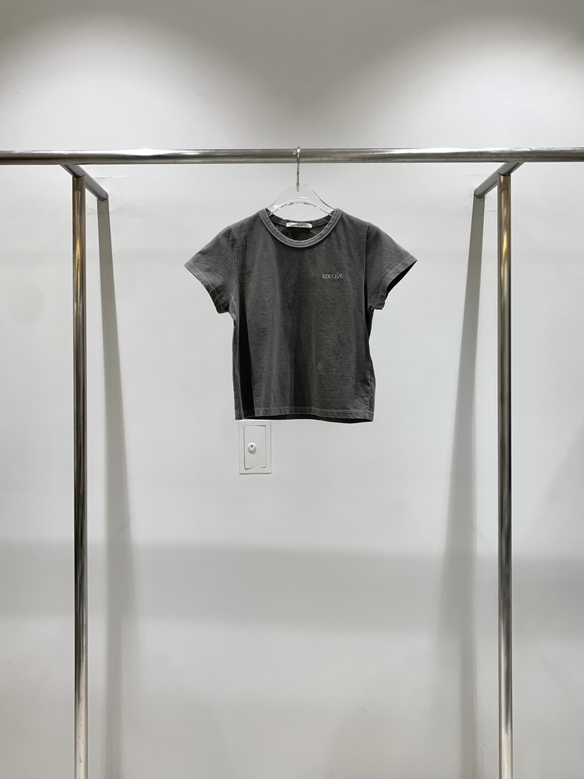 CESTLAVIE韓國直郵㊣東大門實拍女裝新品25春夏熱賣休閑T恤CESTLAVIET恤圖色4