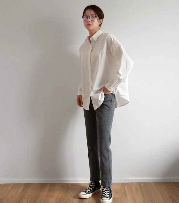 MU 뮤-T韓國直郵女士新款職業人氣休閑熱賣25春夏襯衫蕾絲衫MU 뮤-T襯衫/蕾絲衫