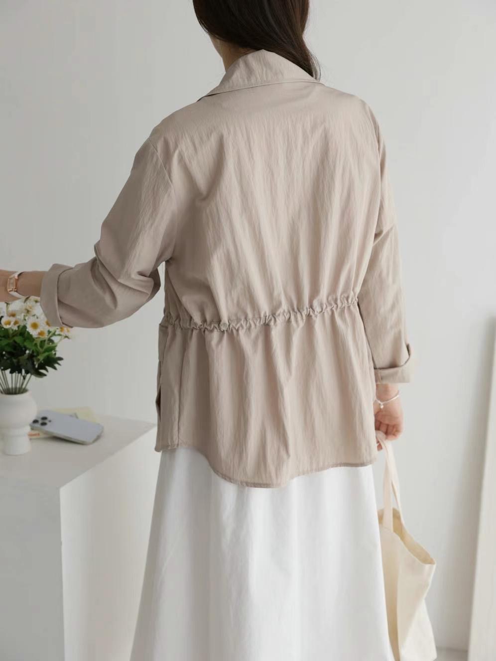 MU 뮤-T韓國直郵女士新品25春夏真品推薦熱賣時尚職業夾克MU 뮤-T夾克