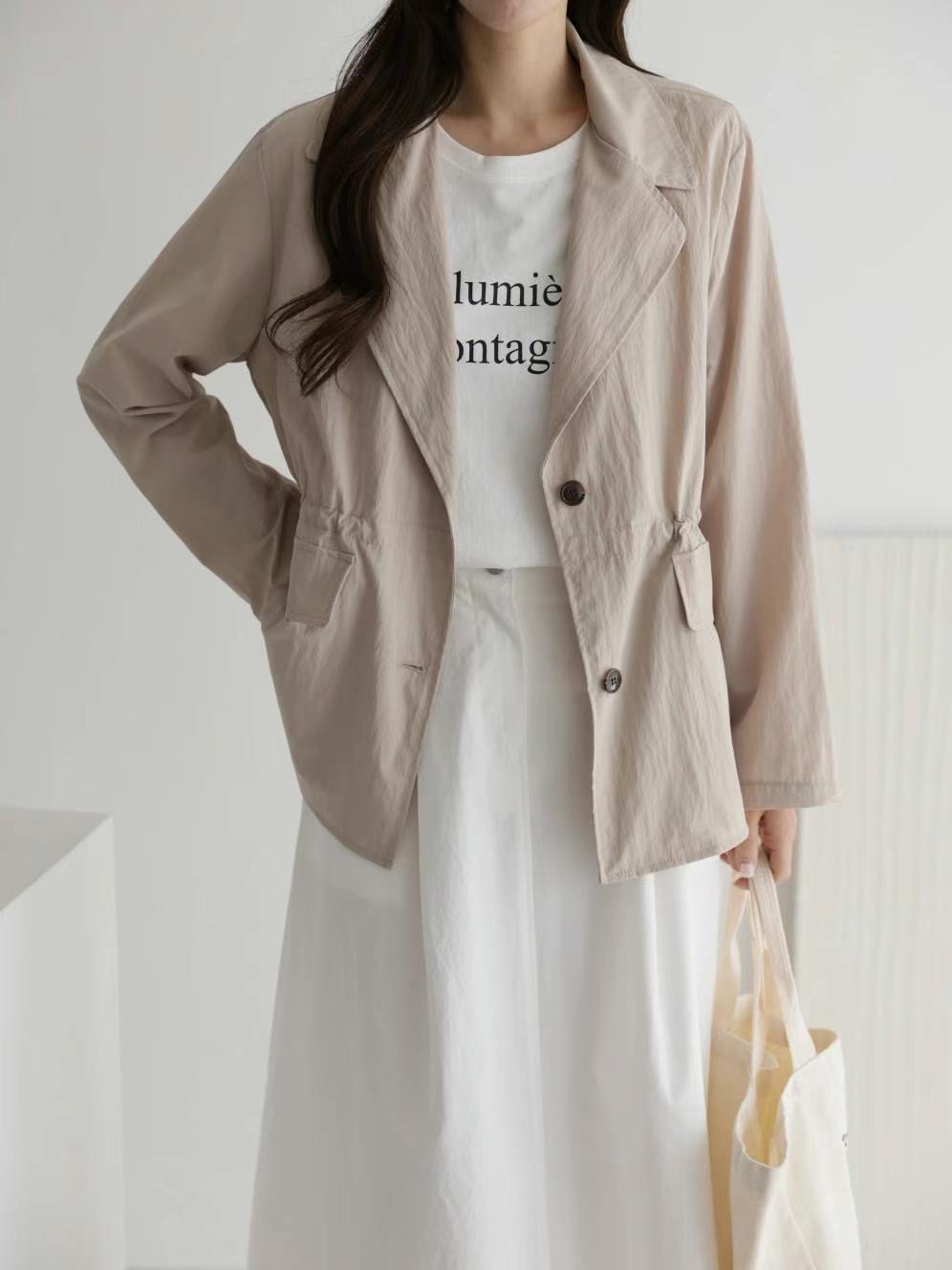 MU 뮤-T韓國直郵女士新品25春夏真品推薦熱賣時尚職業夾克MU 뮤-T夾克圖色2