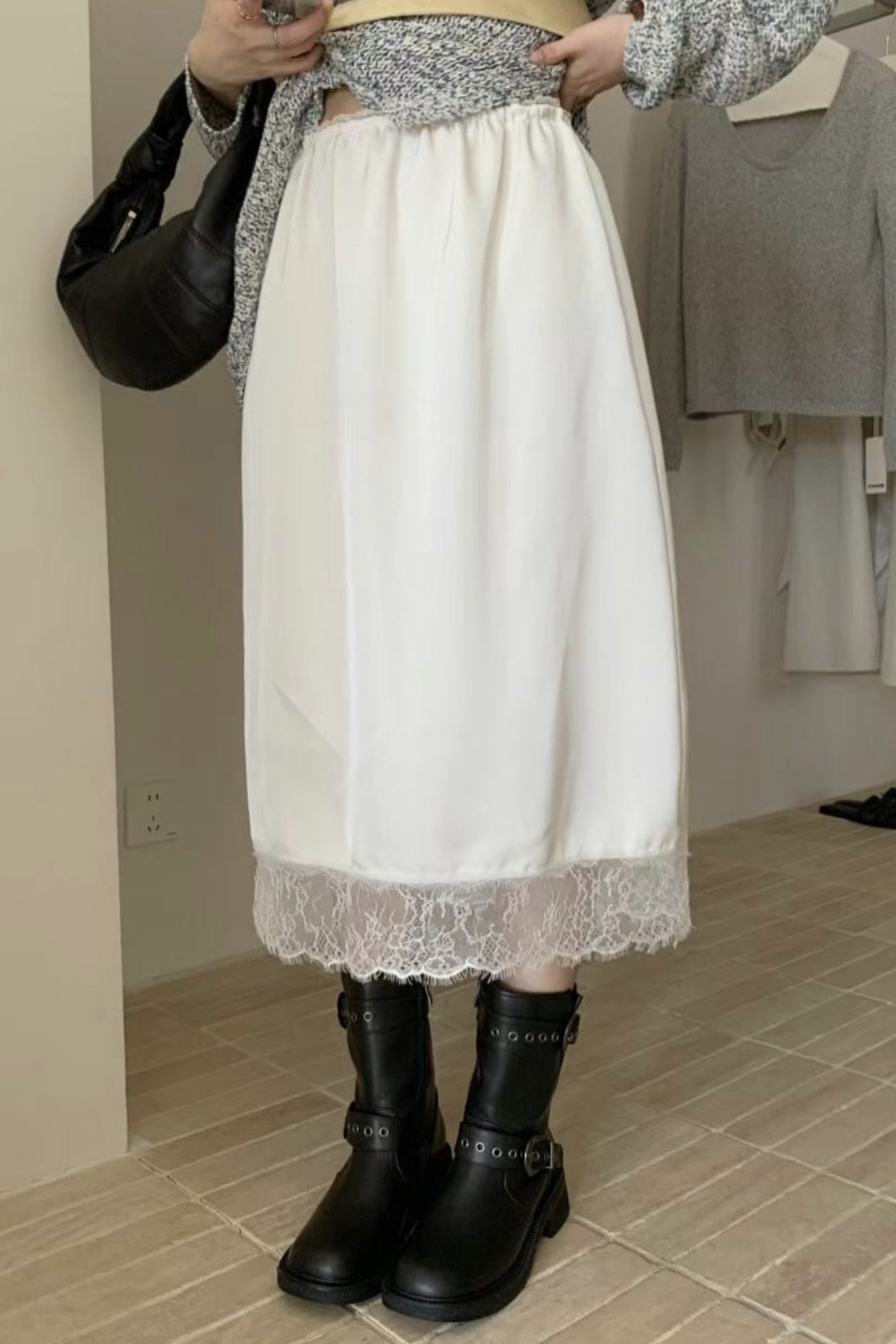 SALAD東大門代購女裝新款真品25春夏人氣時尚熱賣半身裙中短裙SALAD半身裙/中短裙