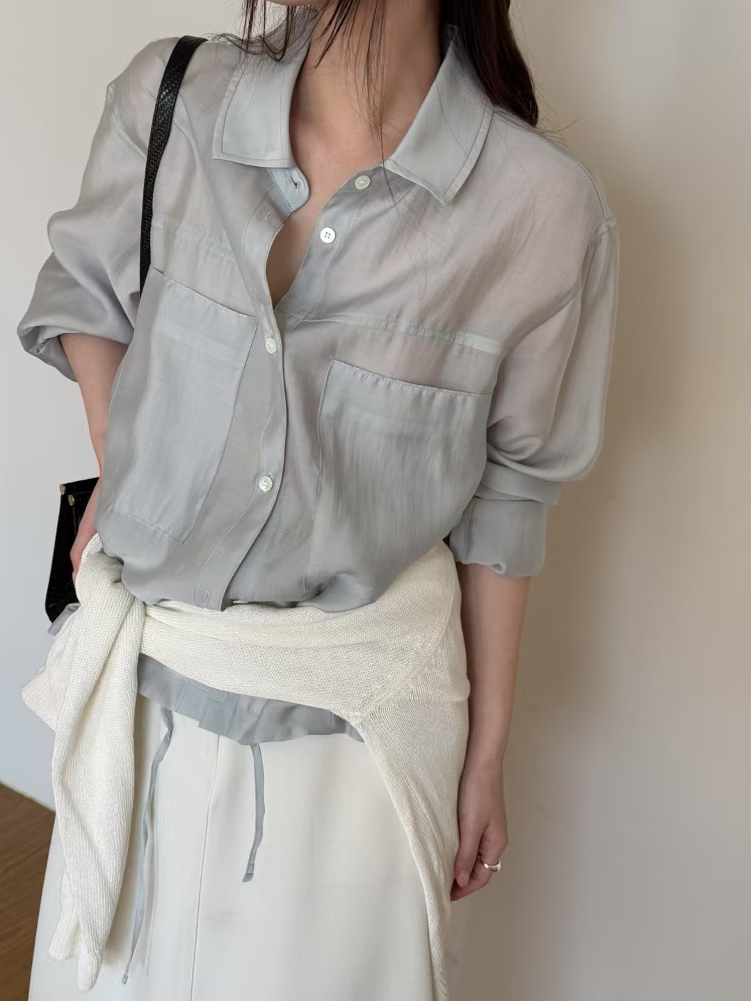 AMYGRACE東大門實拍女士新品休閑25春夏職業熱賣人氣真品夾克AMYGRACE夾克圖色3