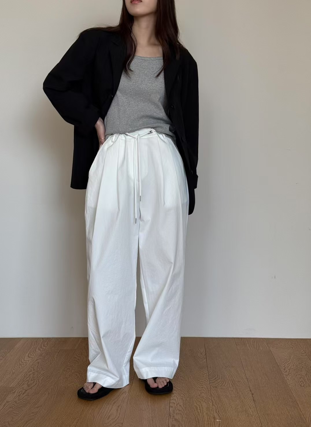 AMYGRACE韓國代購女裝新款熱賣時尚職業25春夏人氣休閑休閑褲AMYGRACE休閑褲