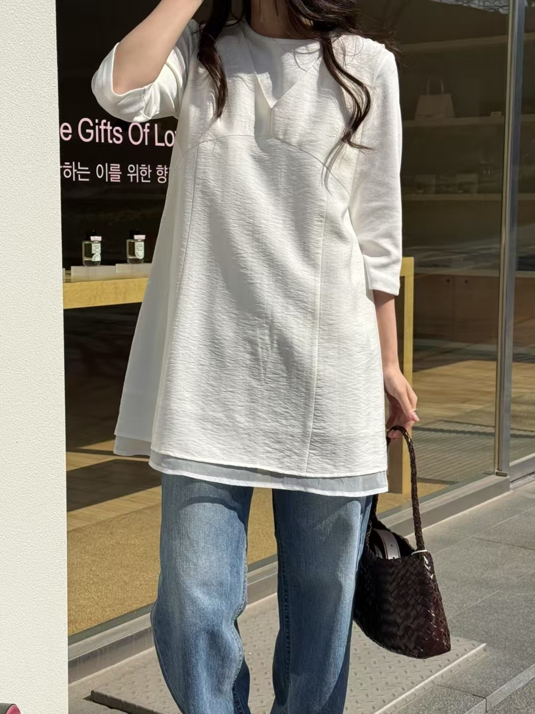 AMYGRACE東大門實拍女士新品25春夏時尚真品休閑人氣連衣裙AMYGRACE連衣裙