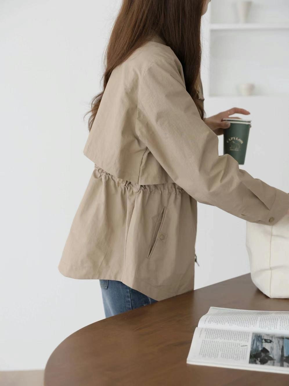 MU 뮤-T東大門代購女士新款25春夏真品休閑人氣熱賣夾克皮草MU 뮤-T夾克