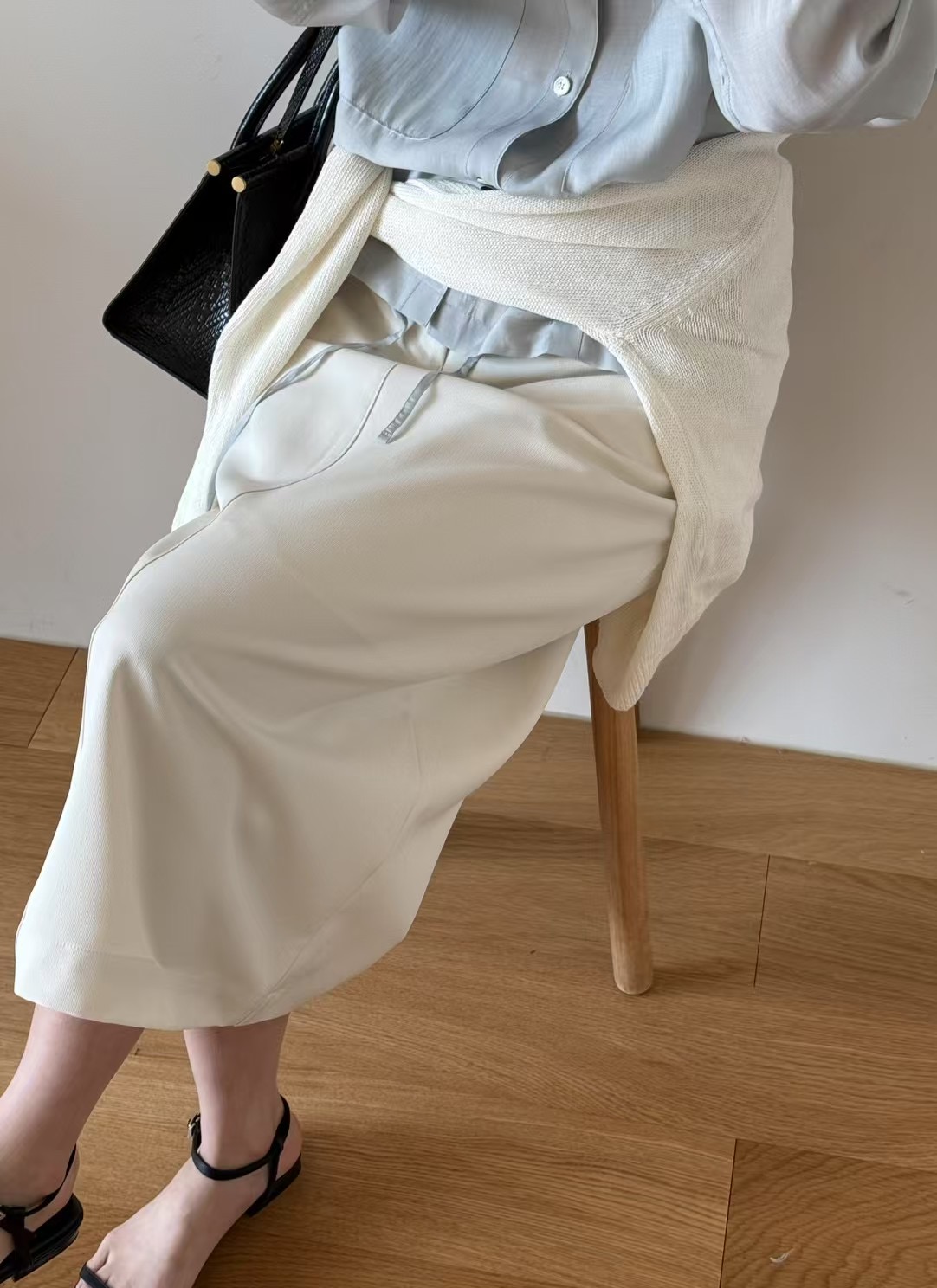 AMYGRACE韓國代購女裝新品25春夏熱賣時尚職業推薦休閑長裙AMYGRACE長裙