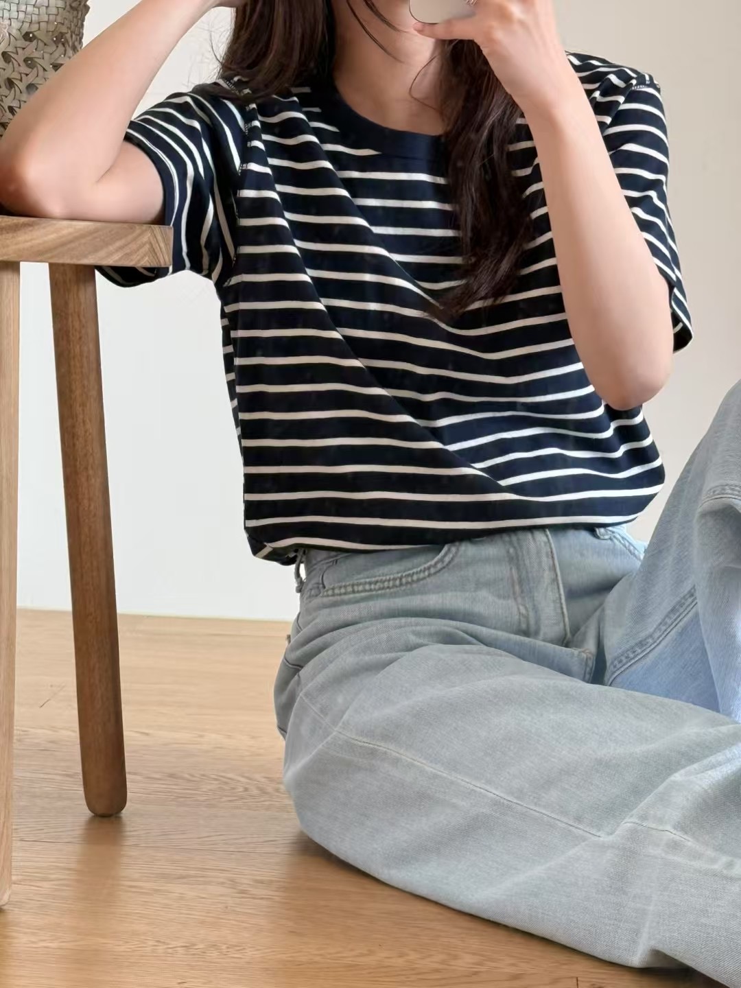 AMYGRACE東大門代購女裝新品時尚25春夏休閑熱賣人氣職業T恤AMYGRACET恤圖色3