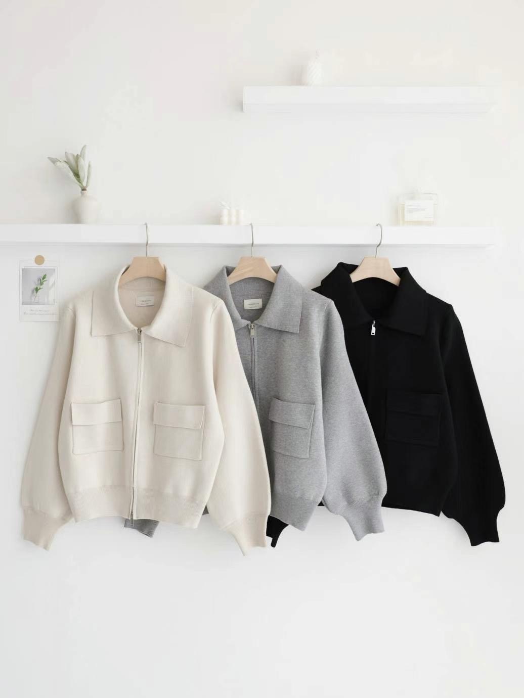 MU 뮤-T東大門直郵女裝新品真品25春夏休閑推薦熱賣夾克拉鏈MU 뮤-T夾克圖色3左三色