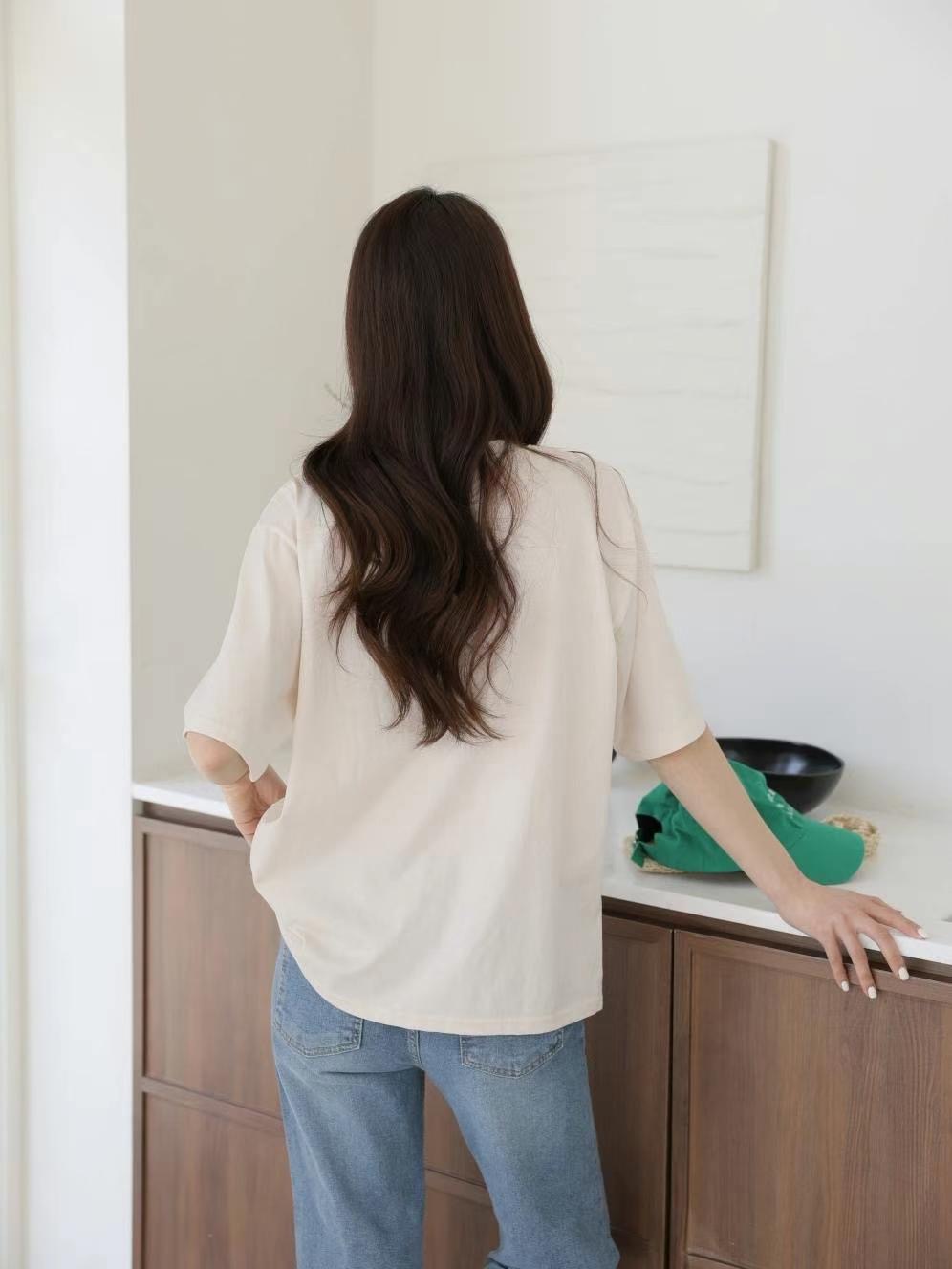 MU 뮤-T韓國代購女裝新品25春夏真品熱賣職業休閑人氣T恤MU 뮤-TT恤