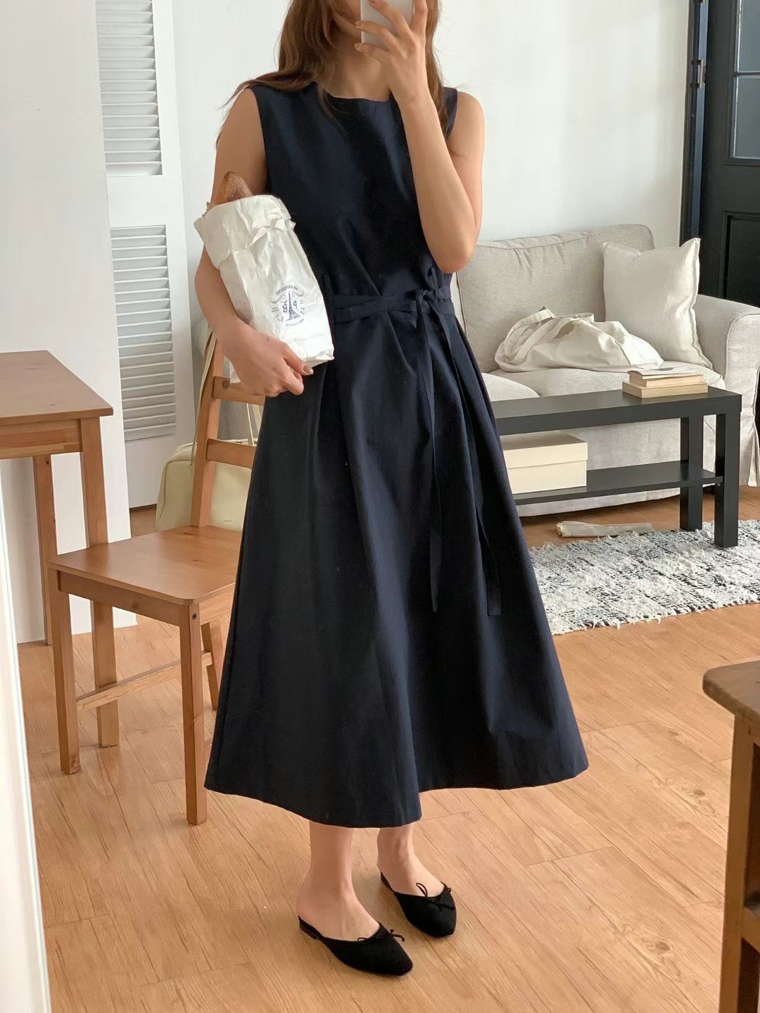 SALAD韓國直郵女士新品熱賣職業休閑推薦25春夏時尚人氣連衣裙SALAD連衣裙