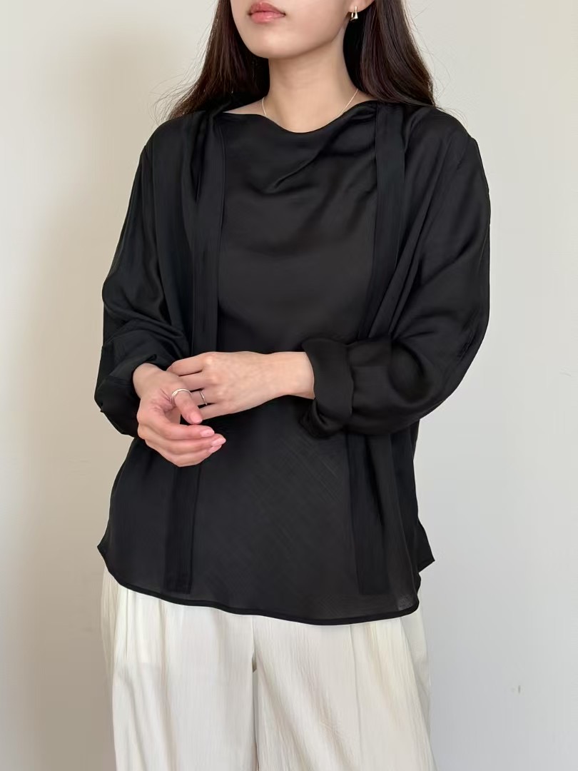 AMYGRACE東大門實拍女裝新品25春夏推薦休閑人氣襯衫蕾絲衫AMYGRACE襯衫/蕾絲衫圖色3