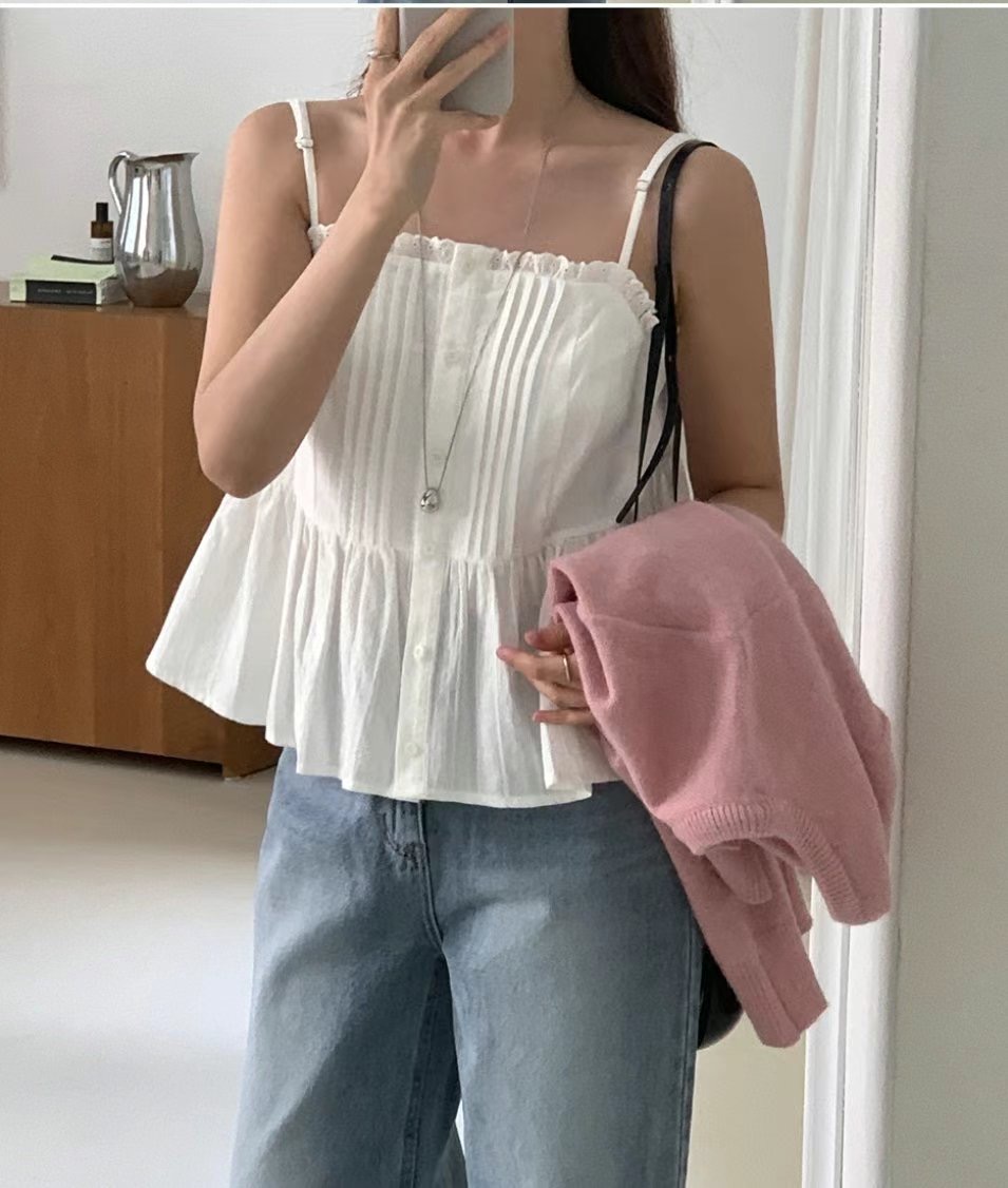 SALAD東大門直郵女裝新款推薦真品熱賣休閑時尚人氣吊帶背心SALAD吊帶/背心