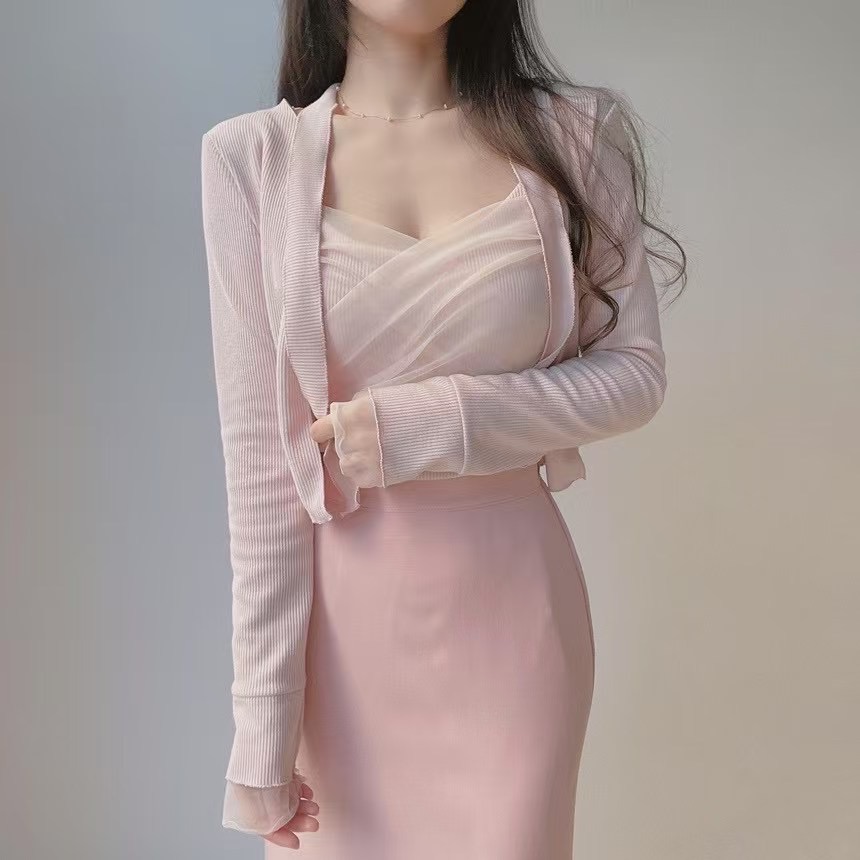 Ruhot東大門實拍女士新品時尚人氣真品25春夏休閑套裝含脖帶Ruhot套裝