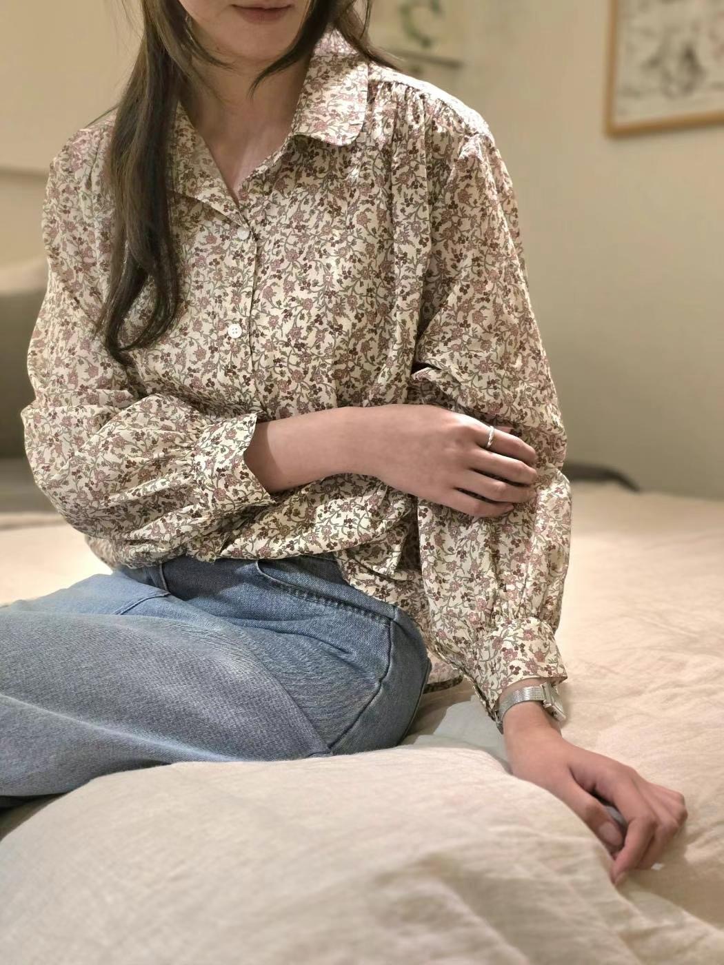 MU 뮤-T韓國直郵女士新款職業真品推薦25春夏時尚襯衫蕾絲衫MU 뮤-T襯衫/蕾絲衫