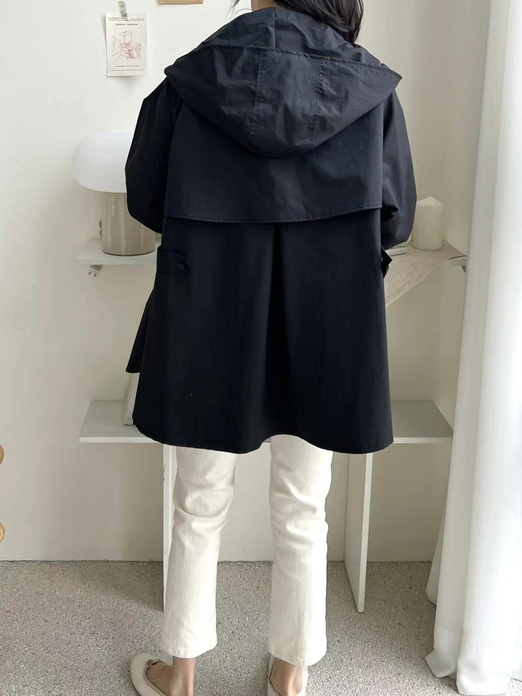 MU 뮤-T東大門直郵女士新品時尚25春夏推薦職業休閑夾克連帽MU 뮤-T夾克