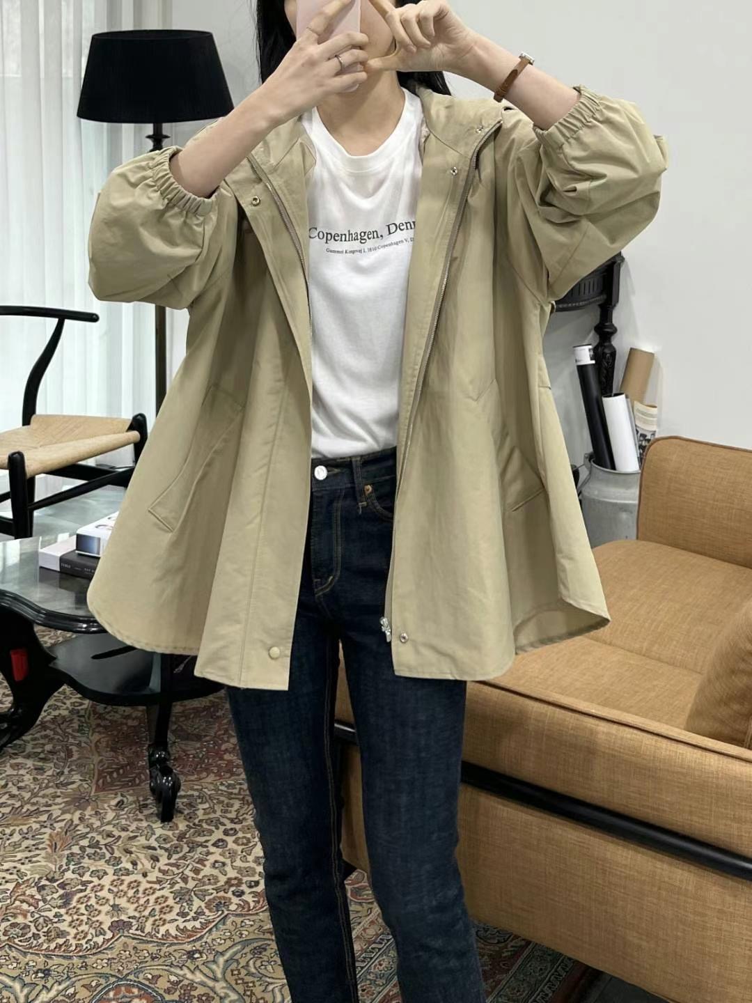 MU 뮤-T東大門直郵女士新品時尚25春夏推薦職業休閑夾克連帽MU 뮤-T夾克