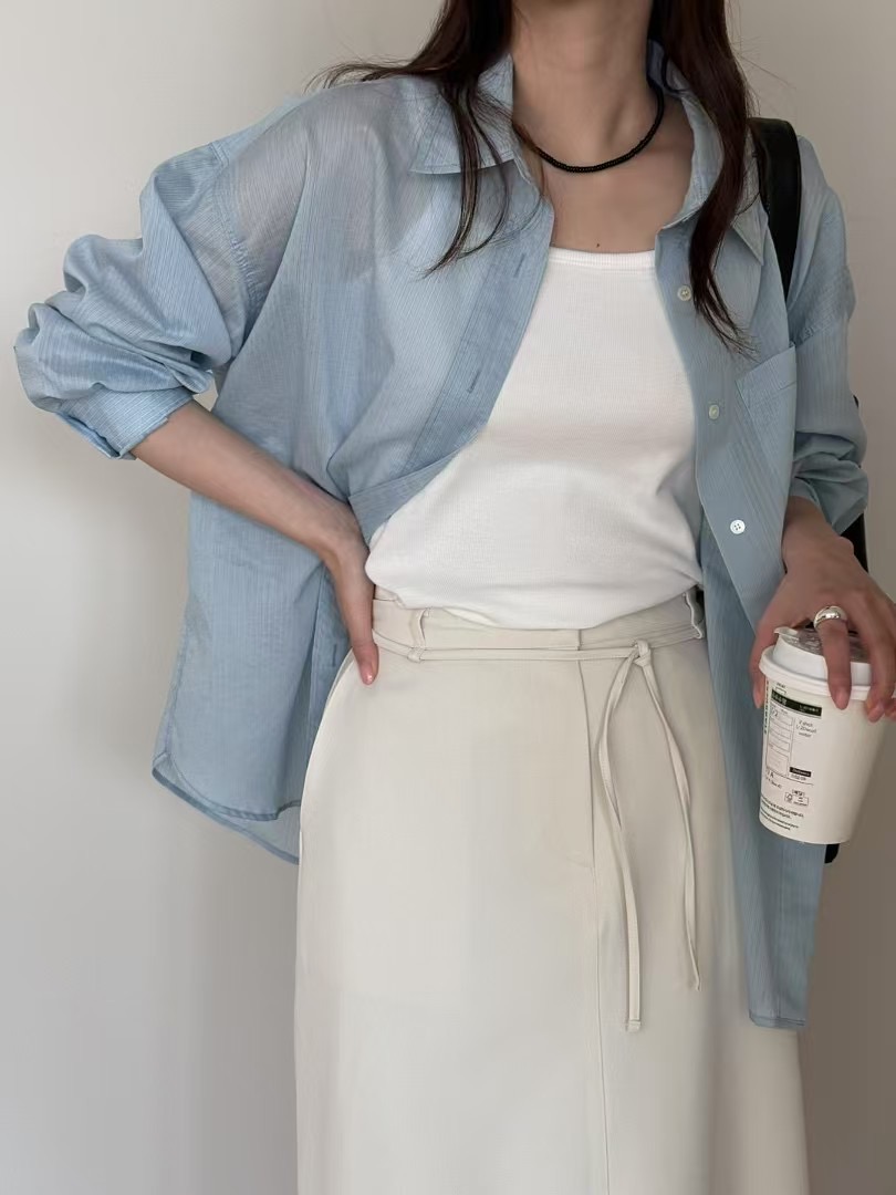 AMYGRACE東大門直郵女士新款職業熱賣真品推薦時尚襯衫蕾絲衫AMYGRACE襯衫/蕾絲衫