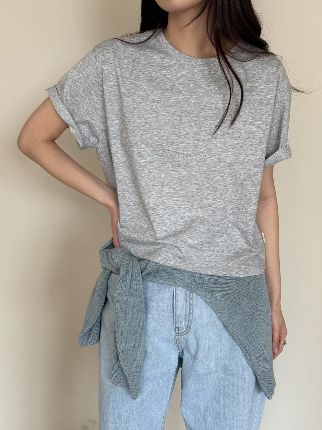 AMYGRACE韓國直郵女士新品休閑熱賣職業真品推薦人氣25春夏T恤AMYGRACET恤