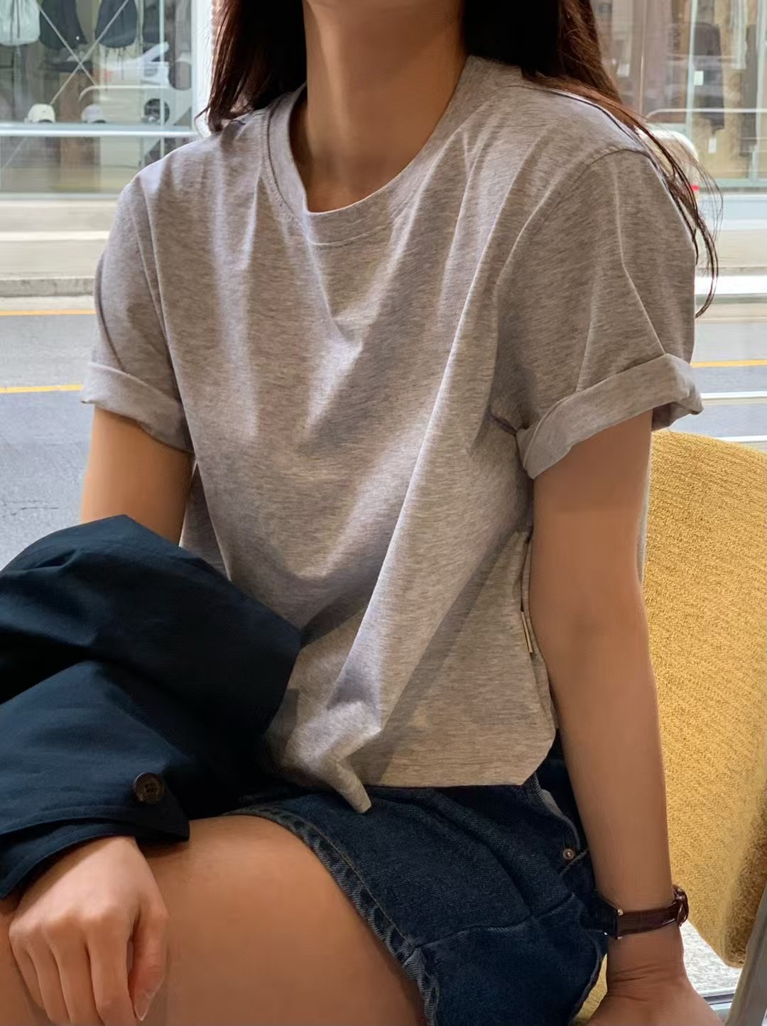 AMYGRACE韓國直郵女士新品休閑熱賣職業真品推薦人氣25春夏T恤AMYGRACET恤