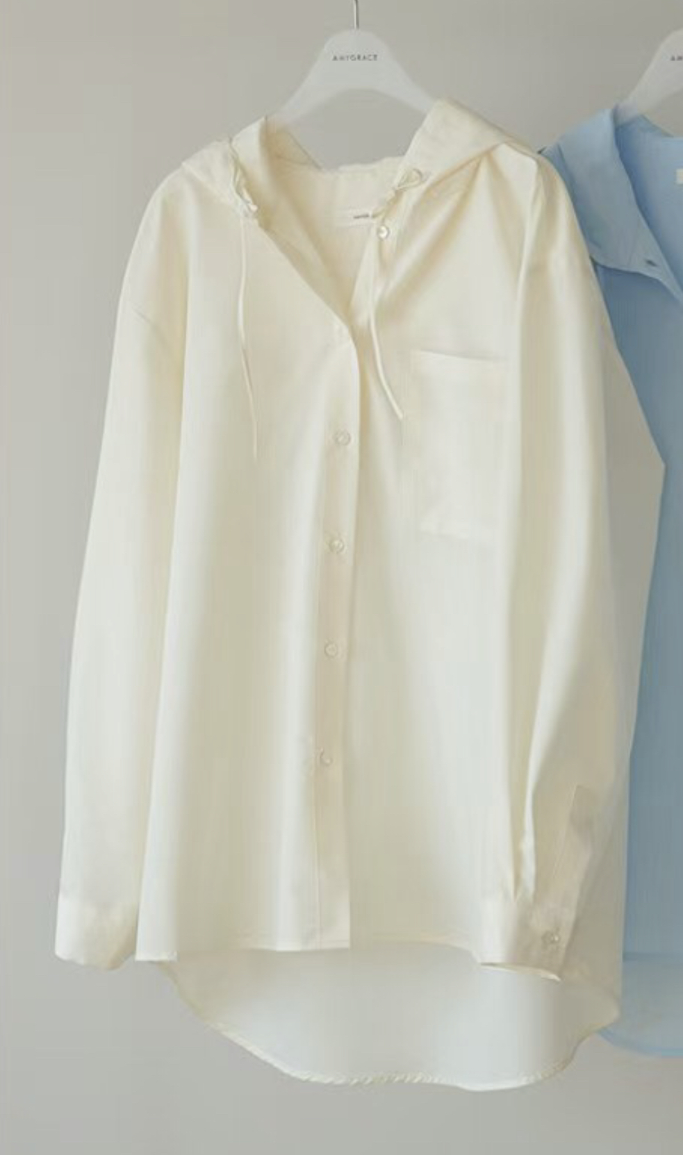 AMYGRACE韓國代購女士新品時尚休閑25春夏職業真品夾克連帽AMYGRACE夾克