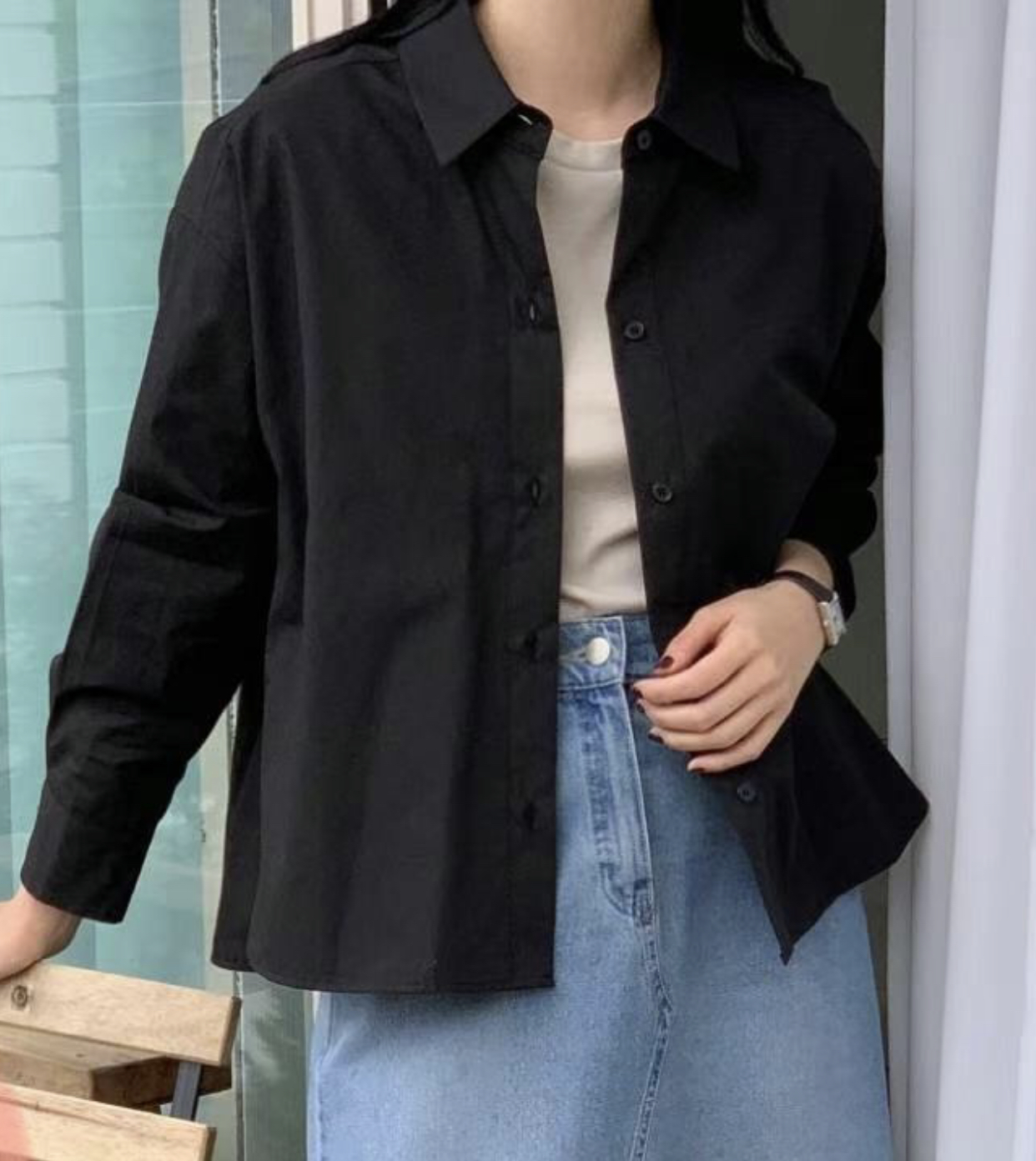 MU 뮤-T東大門實拍女裝新品休閑真品推薦熱賣時尚襯衫蕾絲衫MU 뮤-T襯衫/蕾絲衫圖色2