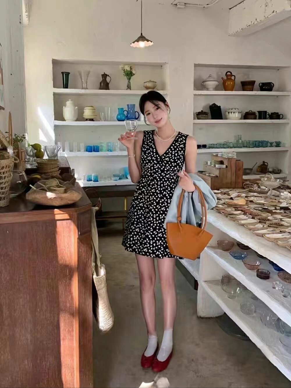 SALAD東大門直郵女士新款25春夏休閑職業時尚熱賣推薦連衣裙SALAD連衣裙