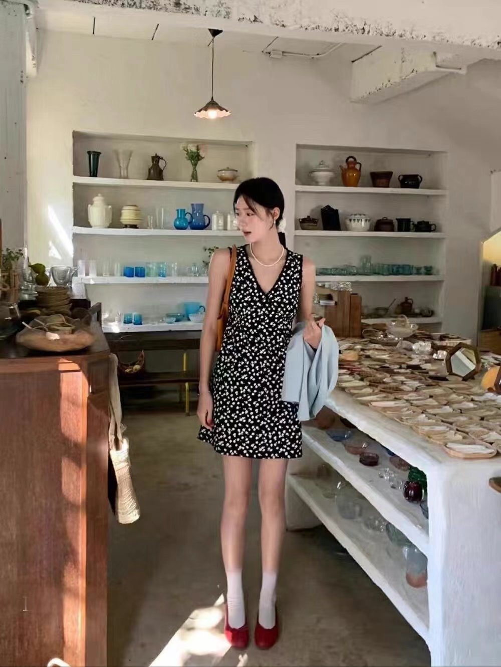 SALAD東大門直郵女士新款25春夏休閑職業時尚熱賣推薦連衣裙SALAD連衣裙