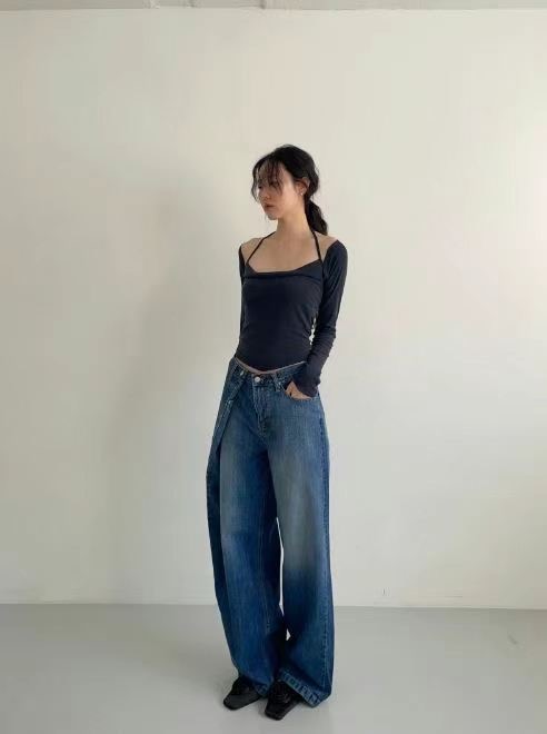 BAGUETTE-OT東大門直郵女士新款推薦休閑25春夏熱賣牛仔褲BAGUETTE-OT牛仔褲