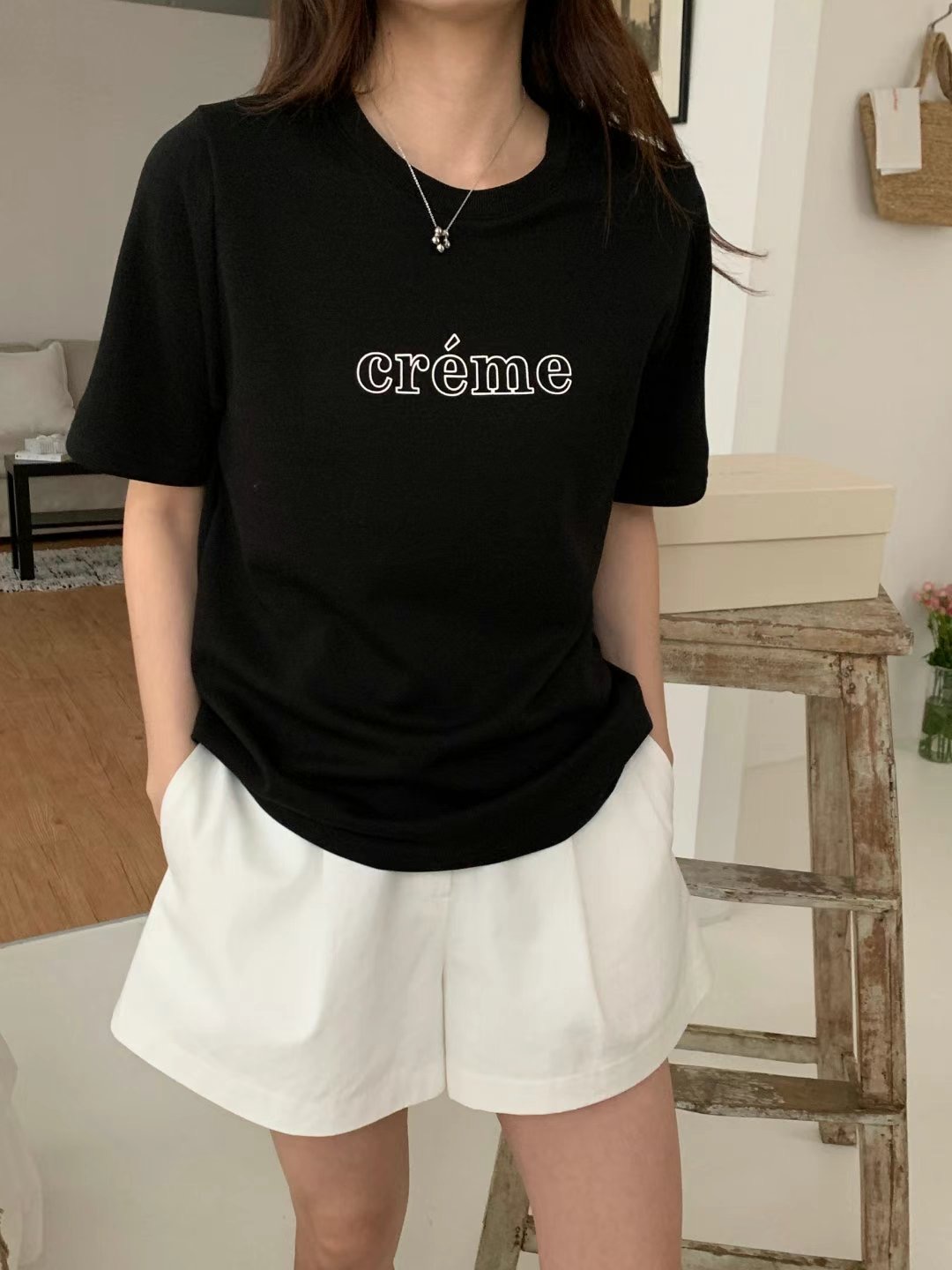 TDOUBLEJ東大門代購女士新款時尚真品人氣休閑職業熱賣25春夏T恤TDOUBLEJT恤圖色4