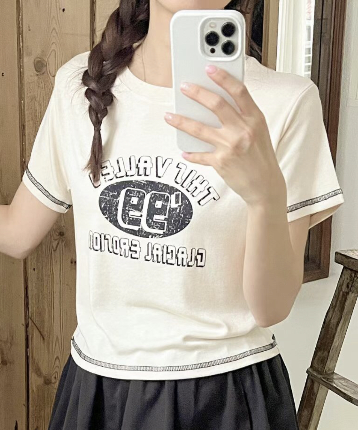 TDOUBLEJ東大門實拍女士新品真品職業推薦休閑25春夏時尚T恤TDOUBLEJT恤圖色2