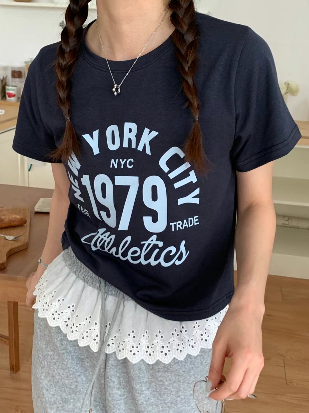 TDOUBLEJ東大門代購女士新款推薦人氣25春夏真品時尚熱賣T恤TDOUBLEJT恤圖色4