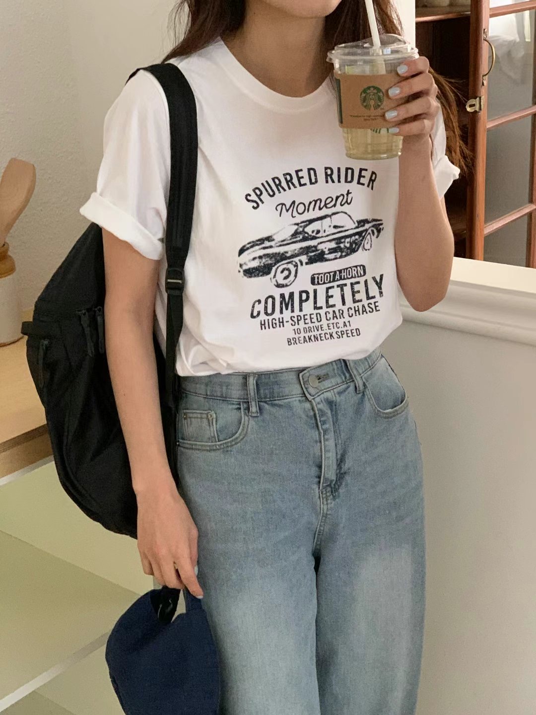 TDOUBLEJ韓國代購女士新品時尚人氣25春夏職業推薦熱賣休閑T恤TDOUBLEJT恤