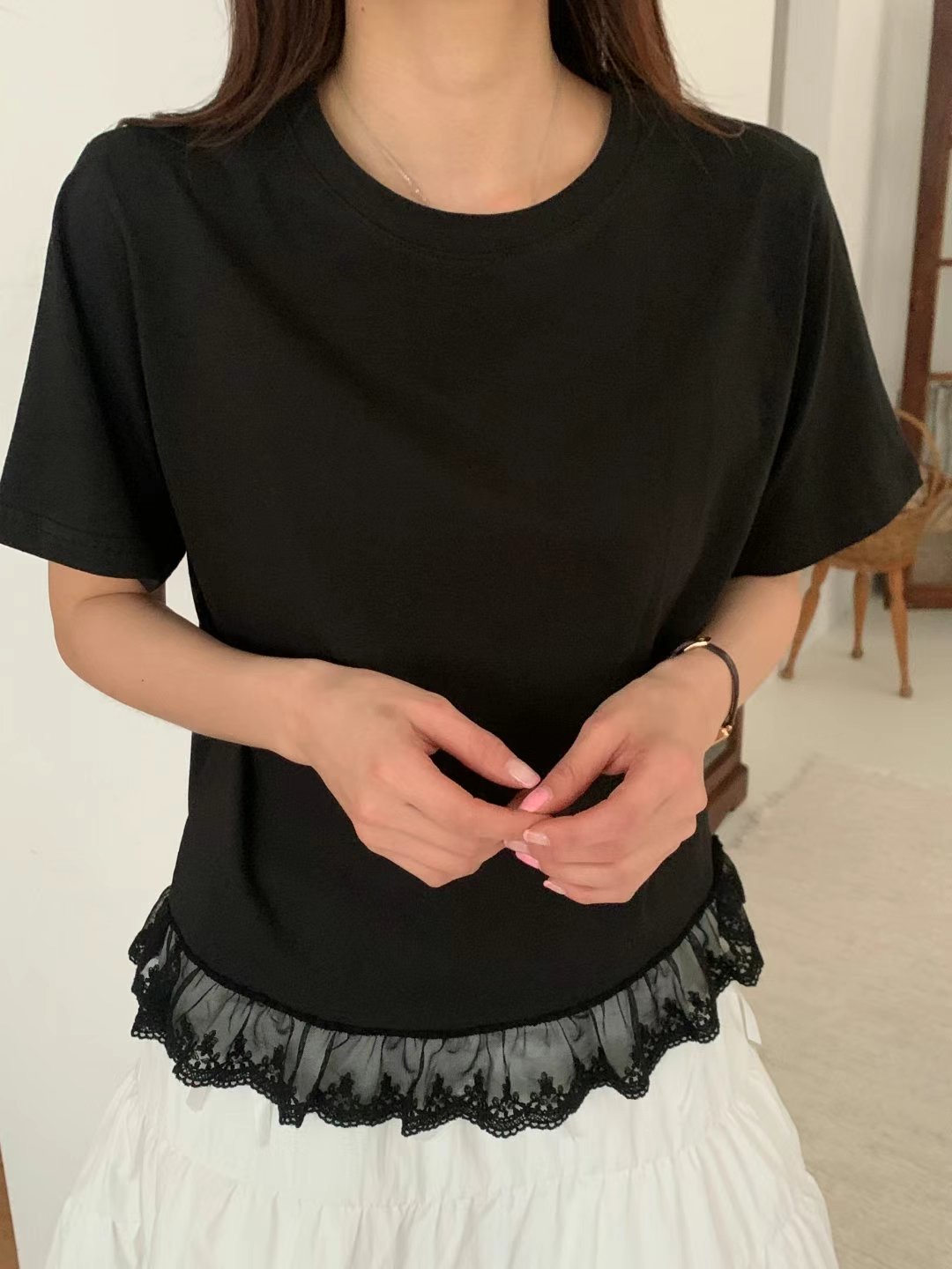 TDOUBLEJ東大門直郵女裝新品推薦真品休閑時尚人氣職業熱賣T恤TDOUBLEJT恤圖色4