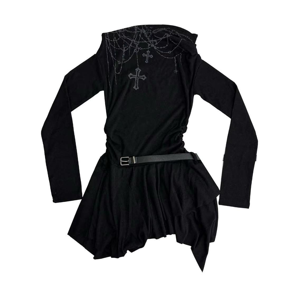 STREET東大門代購女士新品推薦人氣真品熱賣連衣裙不含腰帶STREET連衣裙