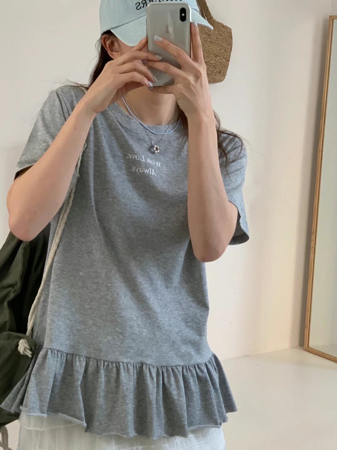 TDOUBLEJ東大門直郵女裝新款職業熱賣推薦真品人氣T恤荷葉邊TDOUBLEJT恤圖色4