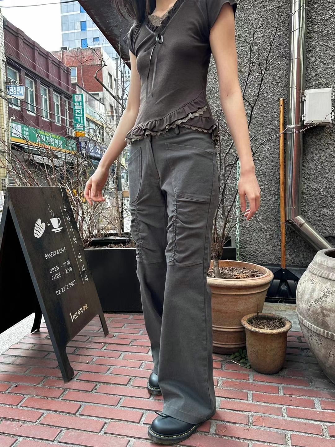 STREET東大門直郵女士新款職業休閑時尚人氣真品熱賣休閑褲STREET休閑褲圖色2