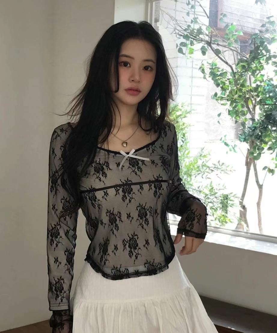 STREET東大門實拍女士新款真品推薦熱賣休閑人氣長袖T恤雙層STREET長袖T恤