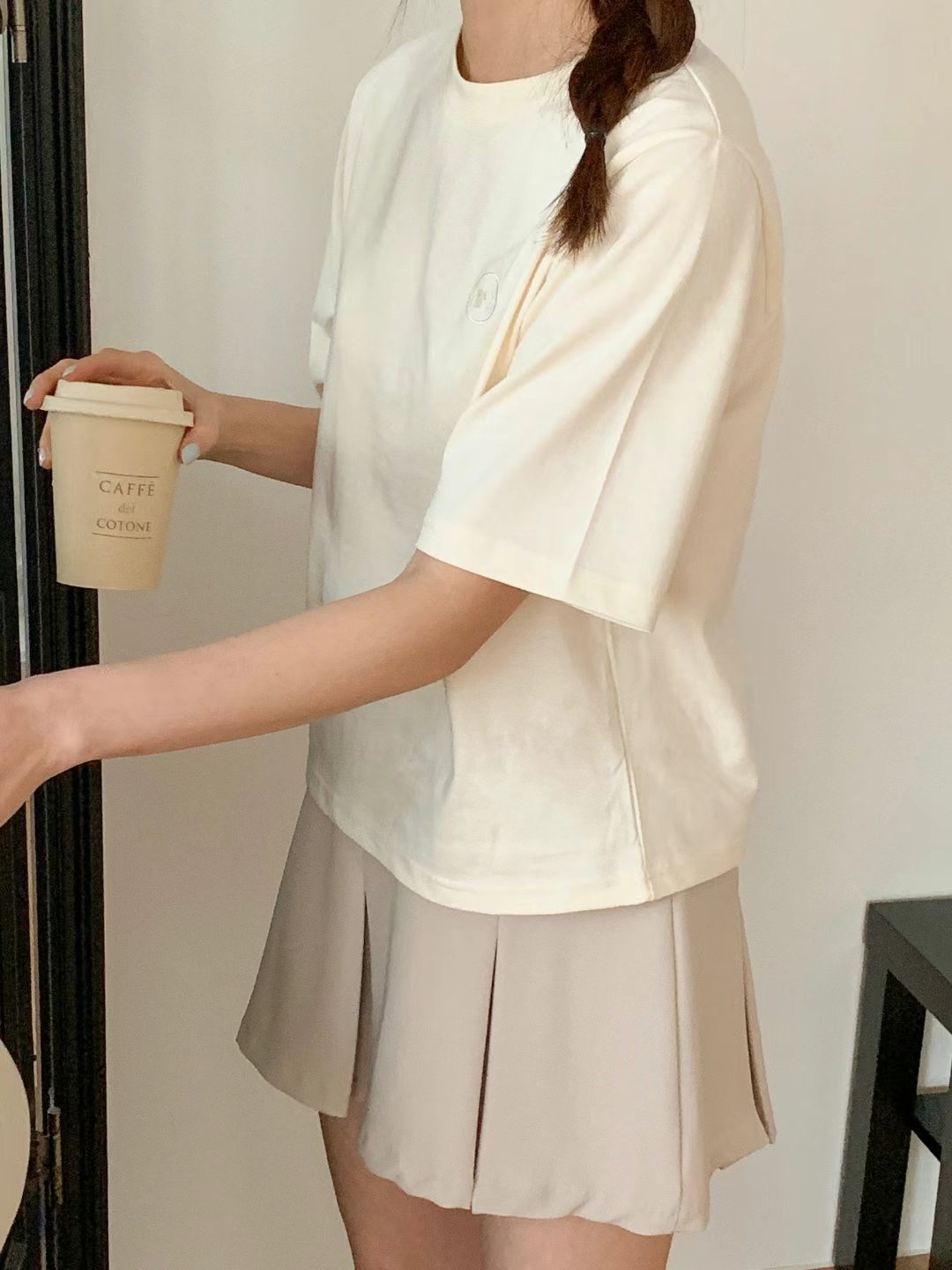 TDOUBLEJ東大門直郵女士新款25春夏休閑人氣熱賣職業推薦T恤TDOUBLEJT恤