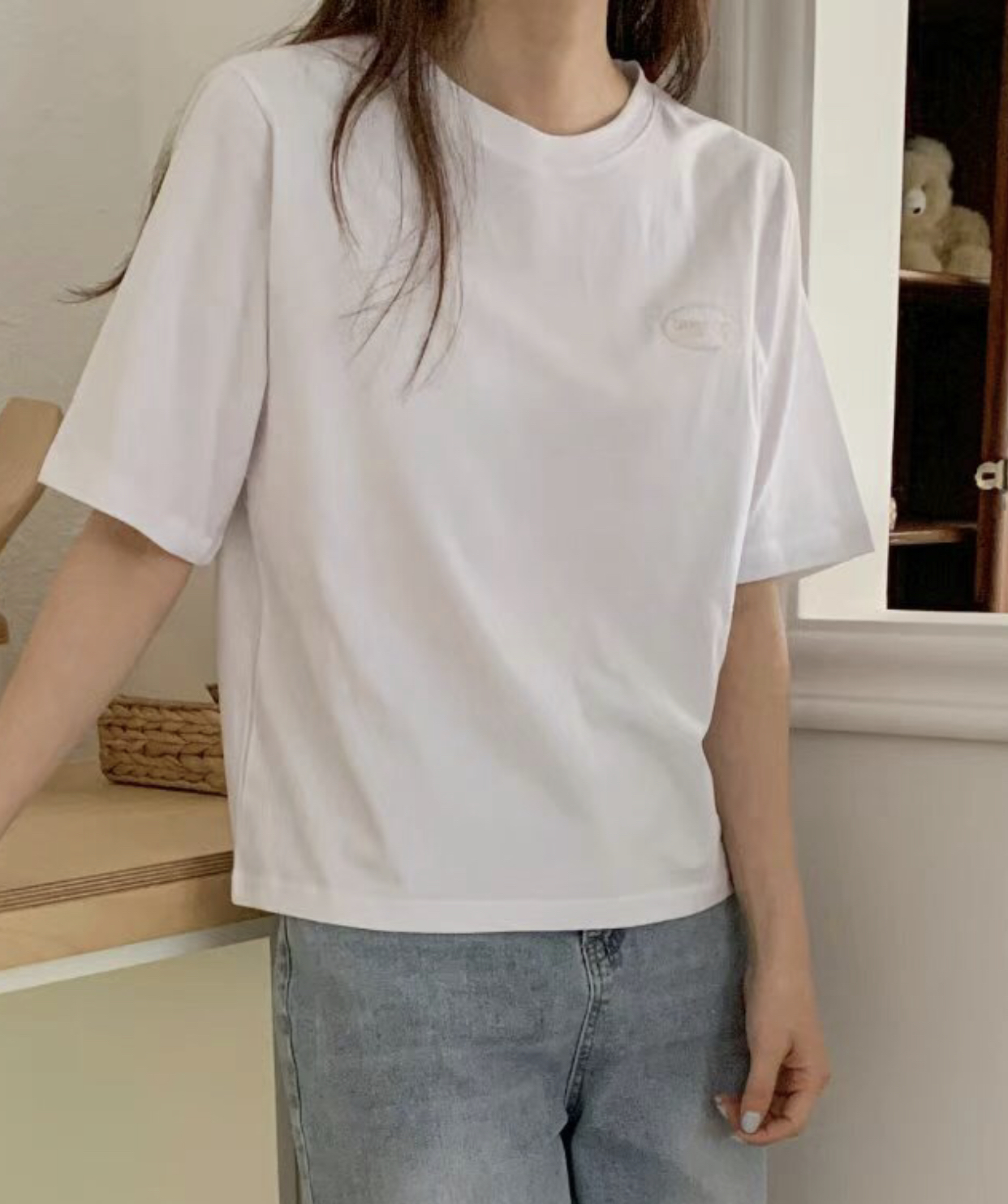 TDOUBLEJ東大門直郵女士新款25春夏休閑人氣熱賣職業推薦T恤TDOUBLEJT恤